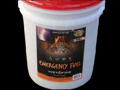 InstaFire 5 Gal Bucket  5 Gallon bucket of InstaFire, perfect for putting in your food storage room for your long term storage.  Approximately 22 lbs. of InstaFire or 80 cups $48.95 + Shipping