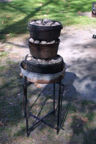 Dutch Oven Cooking Table